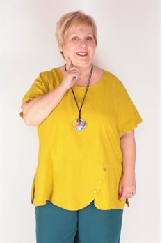 Tunique Lin Risoto Jaune Soleil