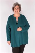 Cardigan Gisele en coton sarcelle