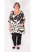 Offwhite / Black Mixed Tunic 