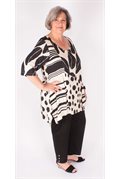 Offwhite / Black Mixed Tunic 