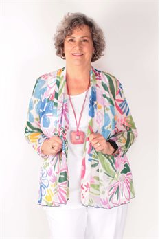 Cardigan drapé en maille Rosy